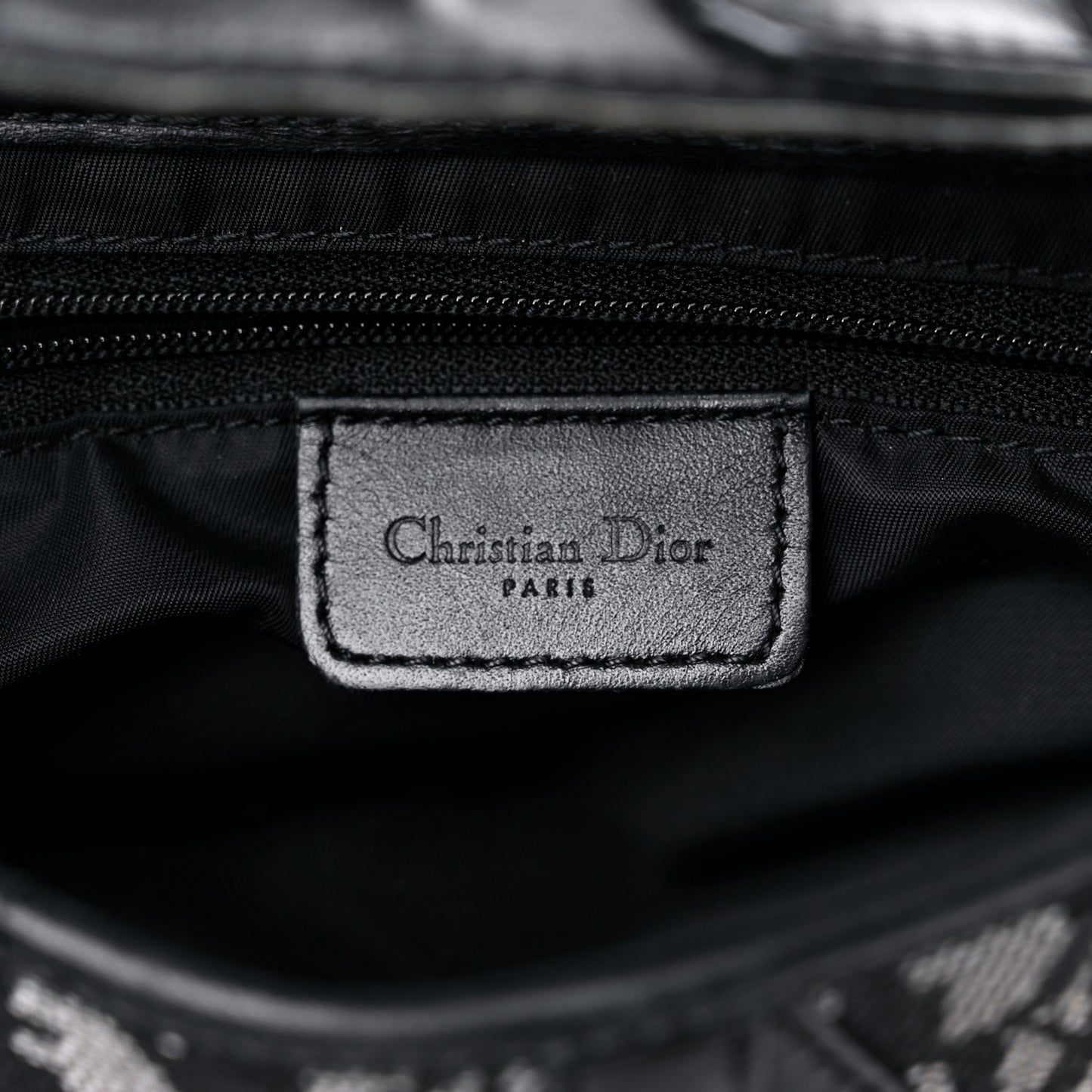 Monogram Saddle Bag Black