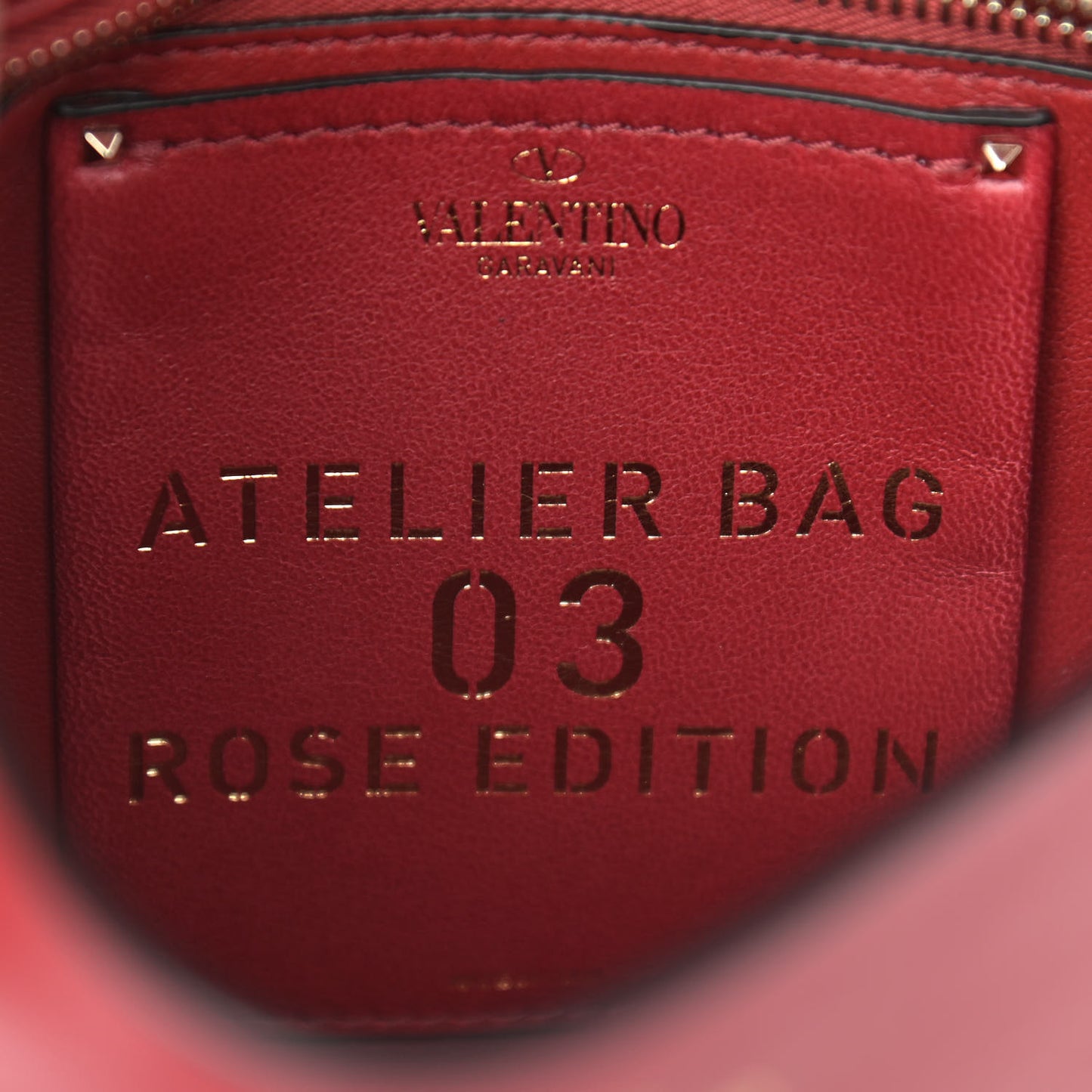 Nappa Atelier 03 Rose Edition Small Flap Crossbody Bag Cerise