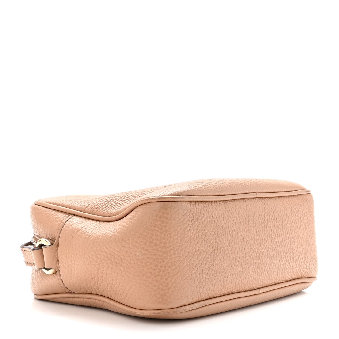 Pebbled Calfskin Small Soho Disco Bag Camelia