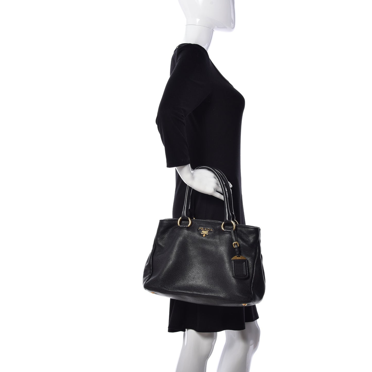 Vitello Daino Tote Nero Black