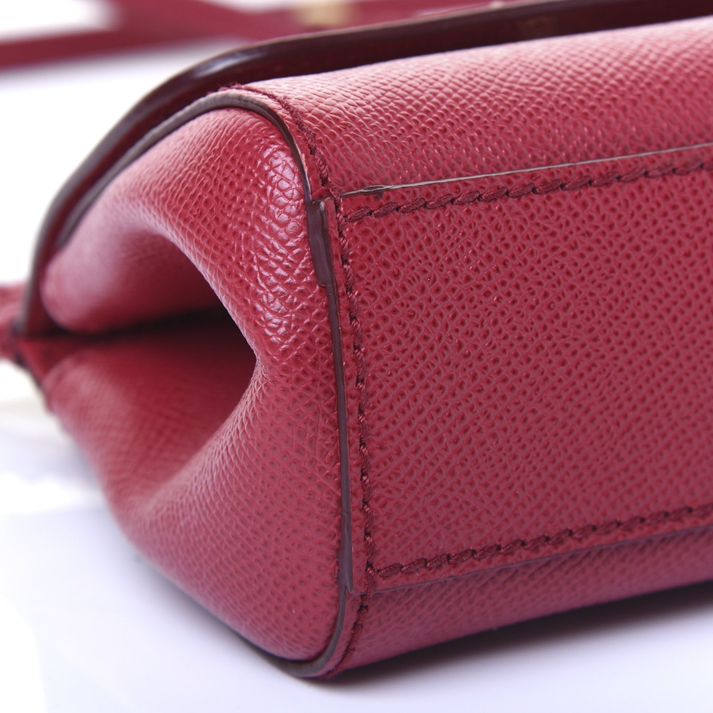 Dauphine Micro Miss Sicily Satchel Dark Red