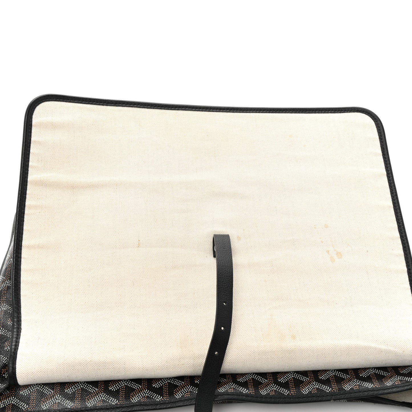 Goyardine Capetien Messenger Bag Black