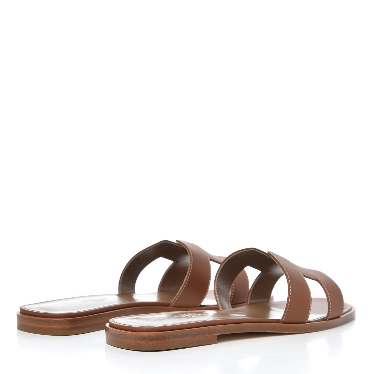 Box Calfskin Oran Sandals 38 Gold