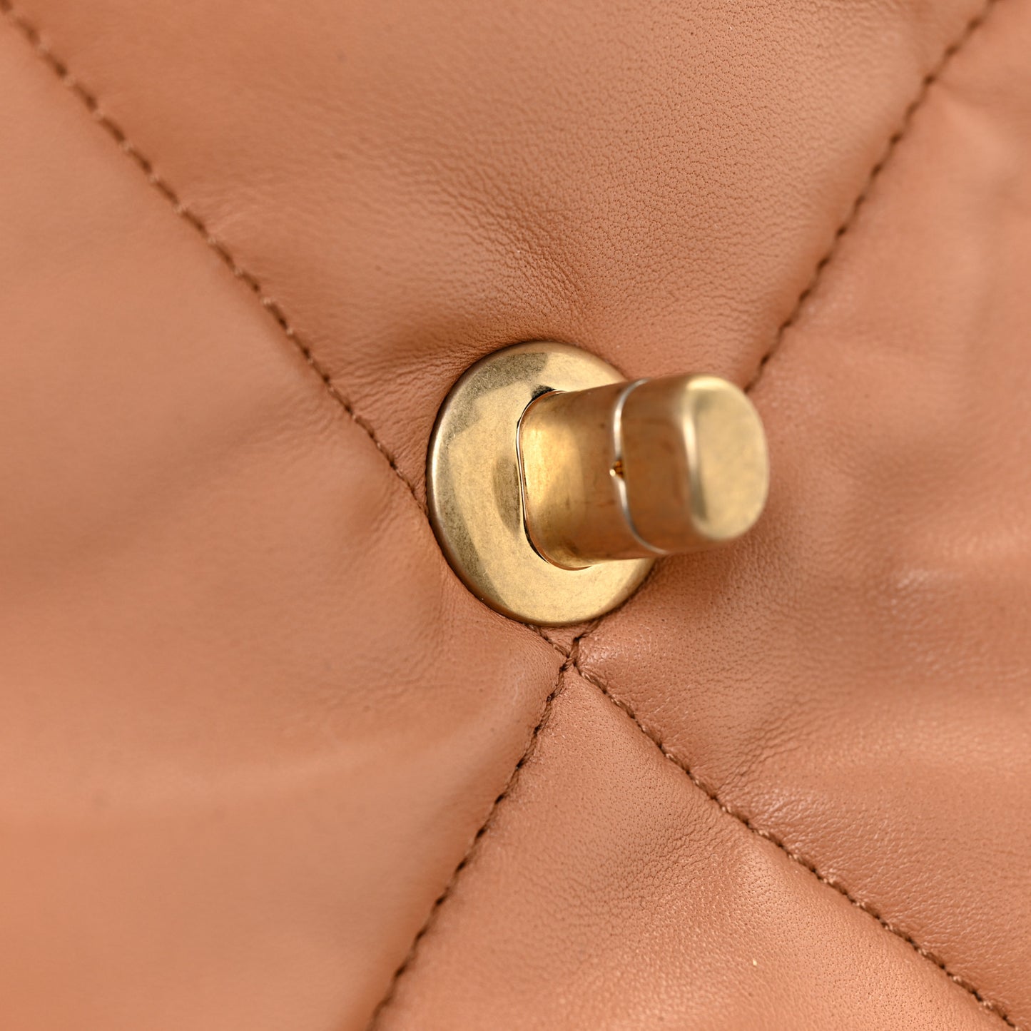 Lambskin Quilted Medium Chanel 19 Flap Brown