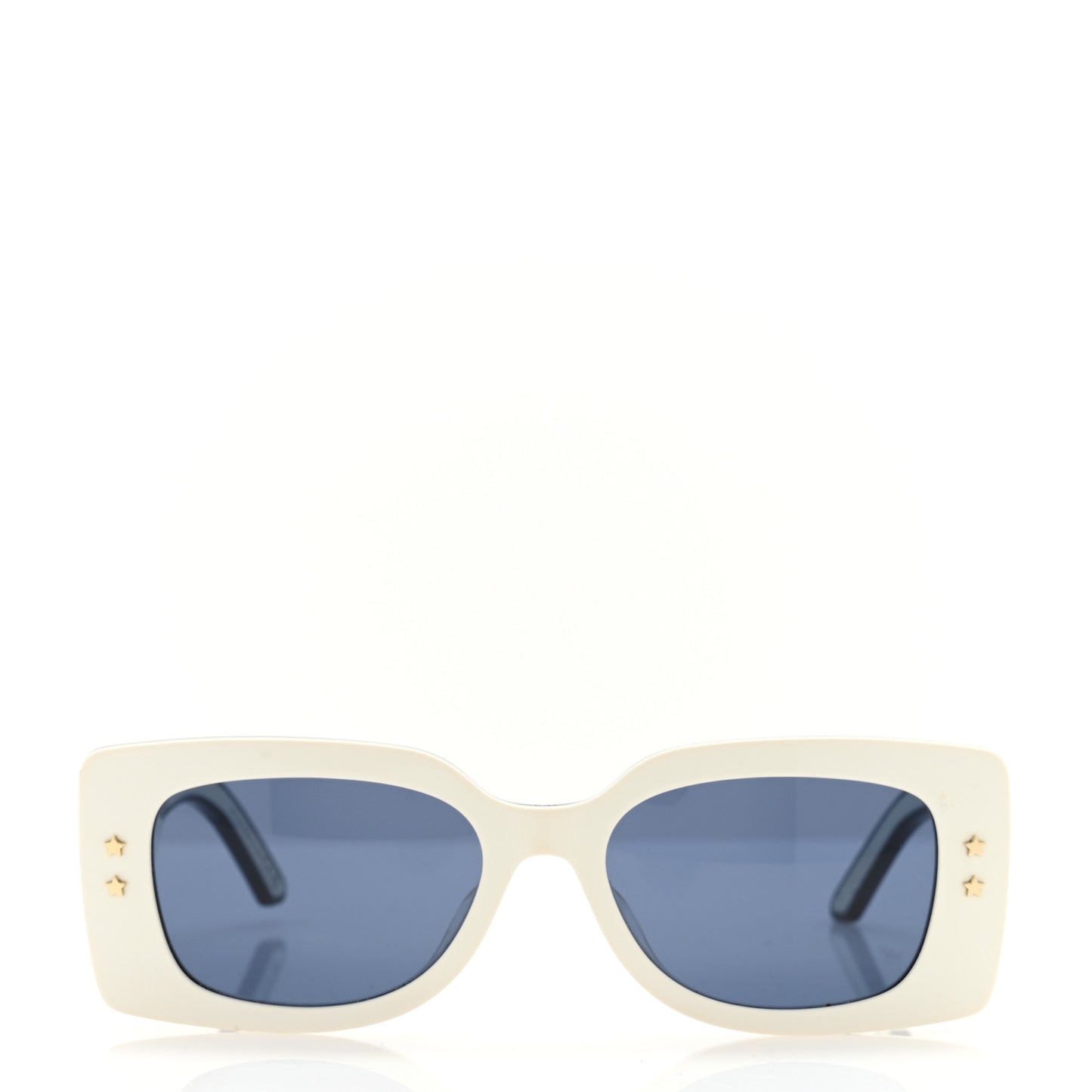 Diorpacific S1U Square Sunglasses White Blue