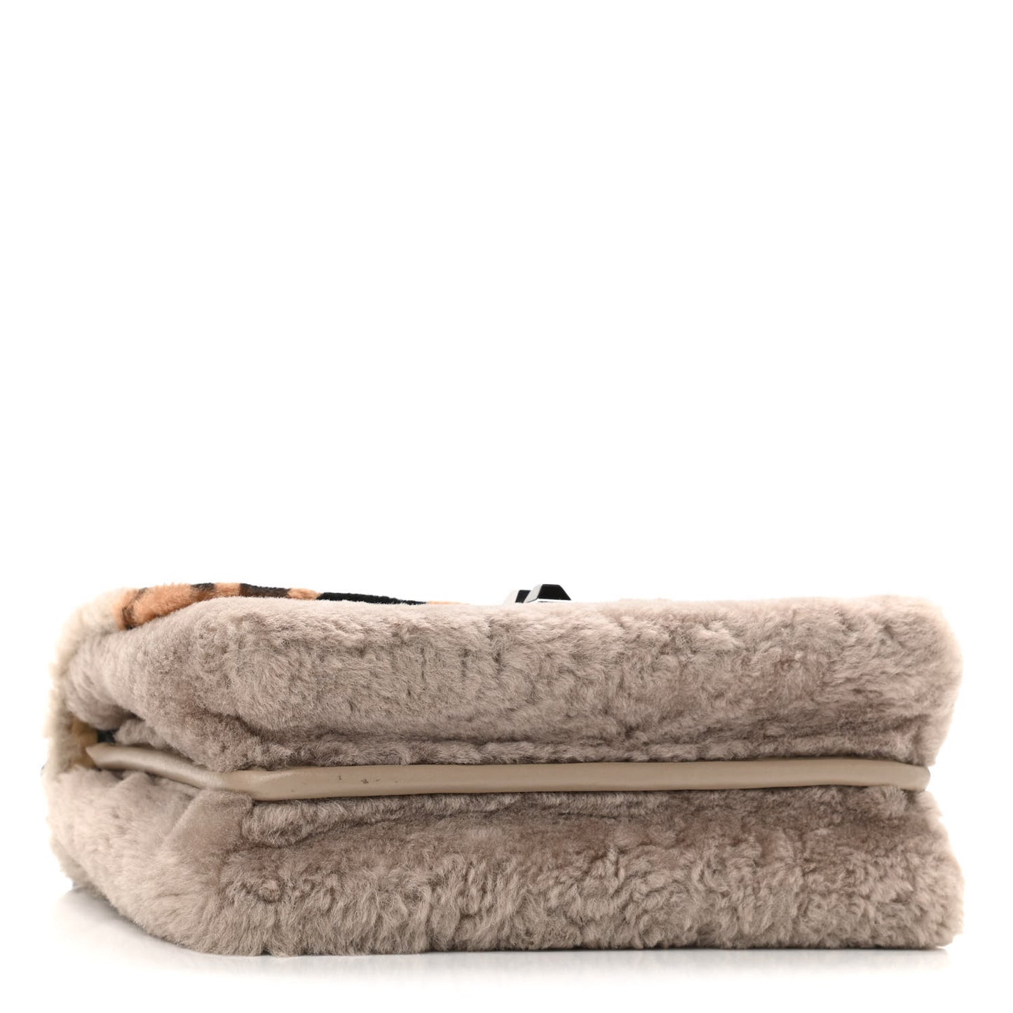 Shearling Calfskin Macro FF 1974 Diagonal Mania Kan I Shoulder Bag Multicolor