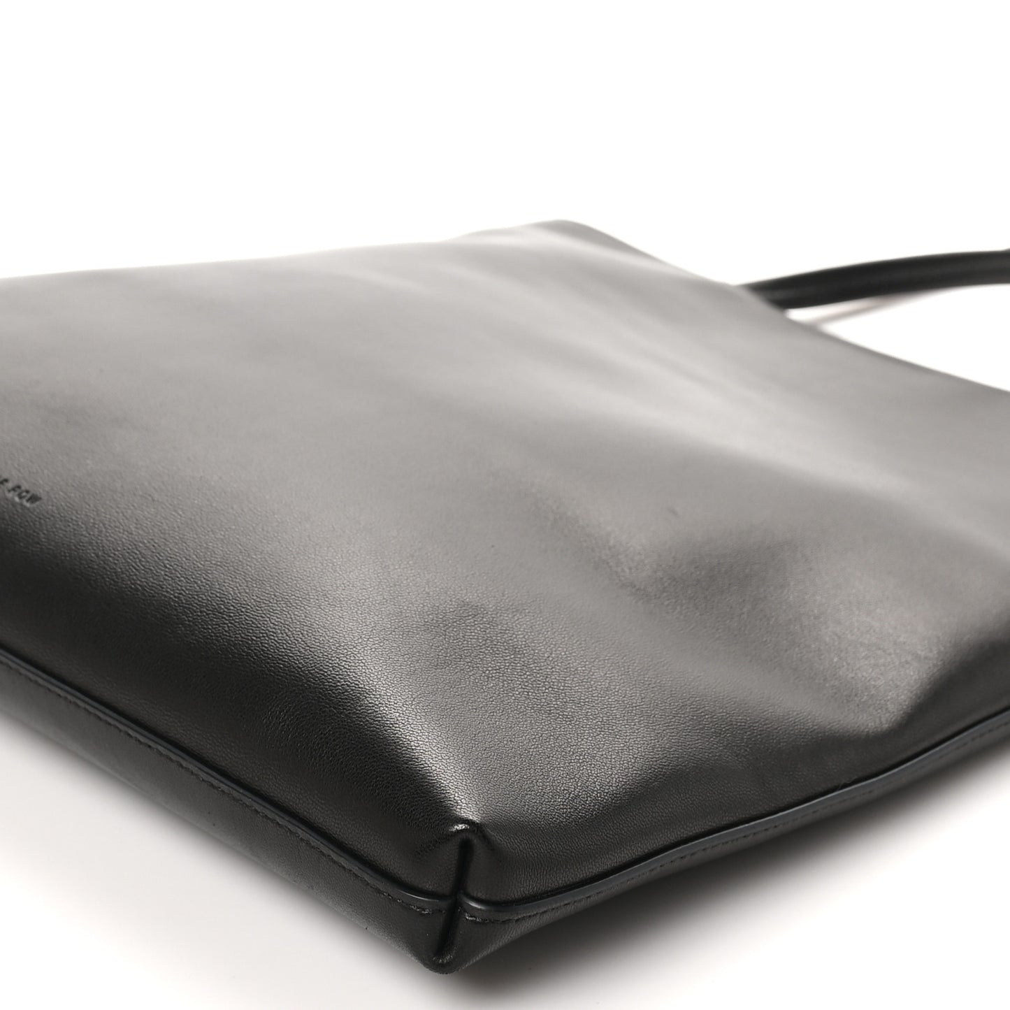 Lambskin Flat Tote Black