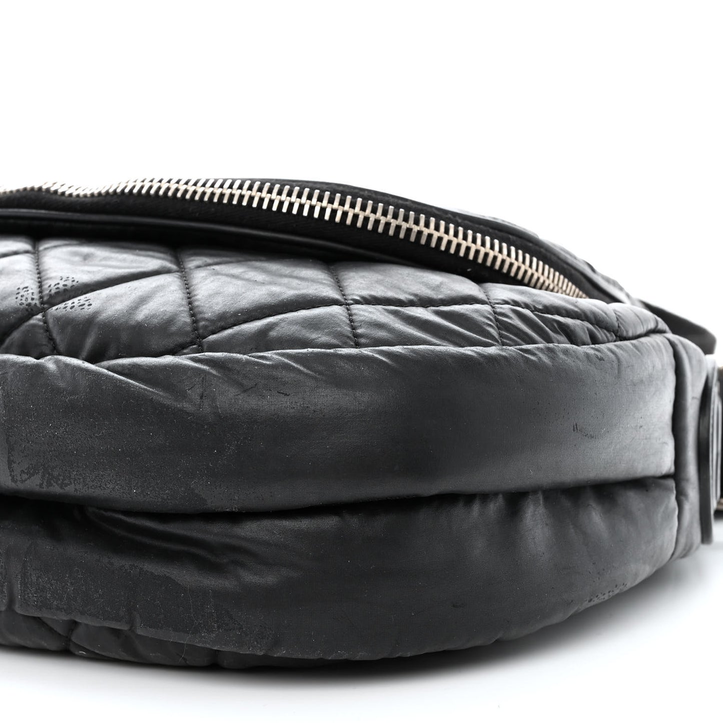 Nylon Quilted Coco Cocoon Messenger Black