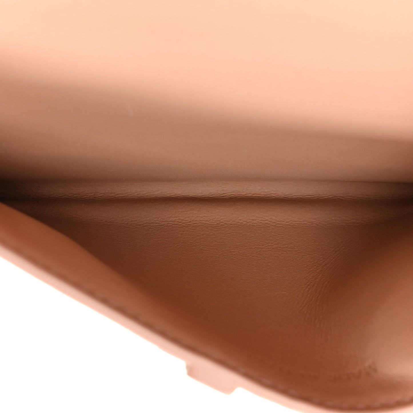 Ultra Matte Calfskin Nano Saddle Chain Pouch Rose Des Vents