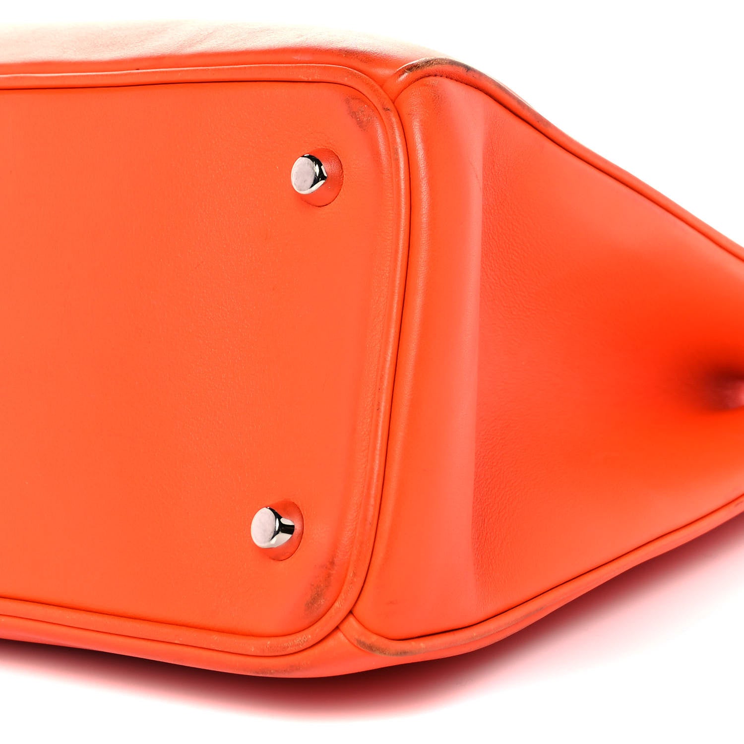 Christian Dior Smooth Calfskin Large Diorissimo Tote Orange Parme 9 of 11