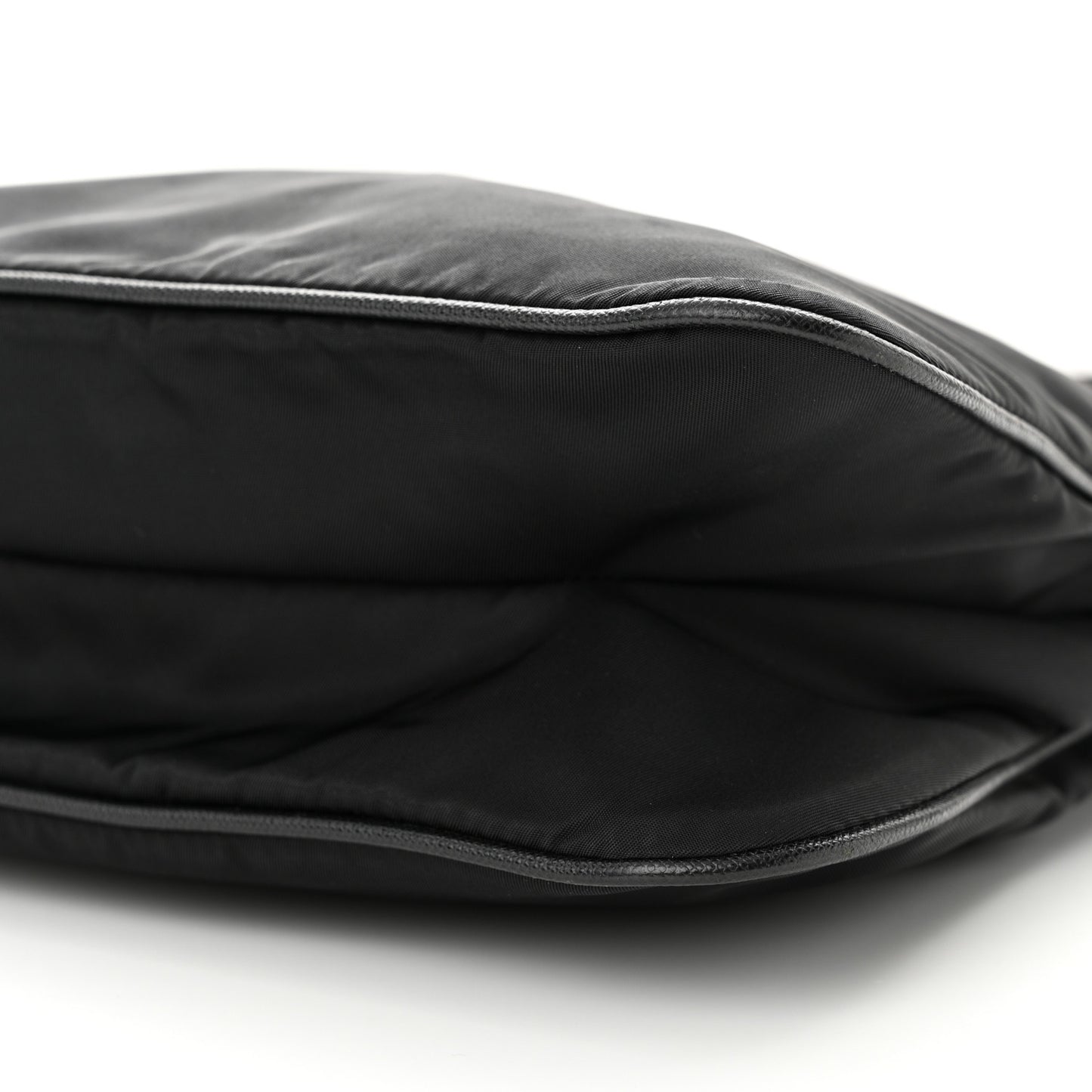 Nylon Vela Flat Messenger Bag Black