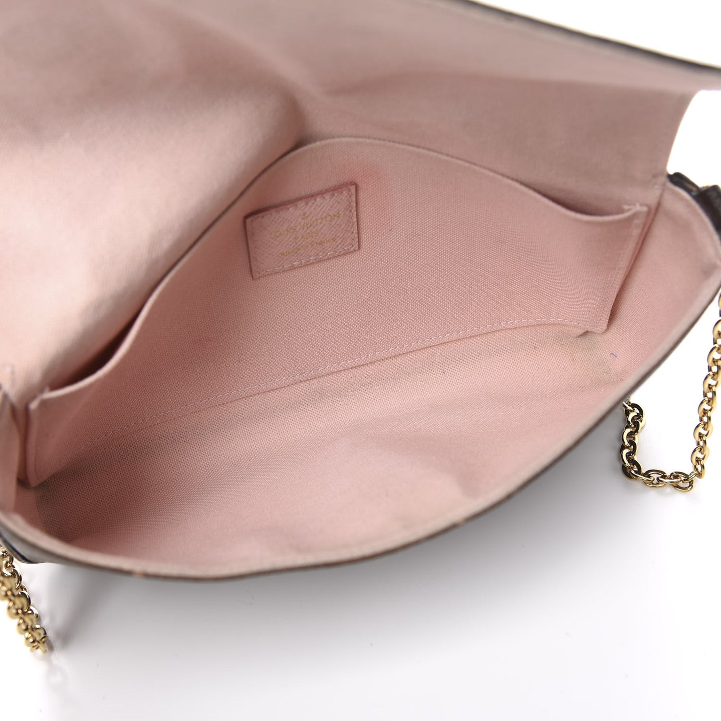 Monogram Valentine Dog Pochette Felicie Chain Wallet
