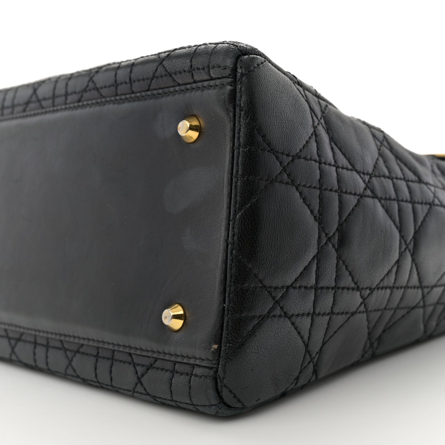 Lambskin Cannage Medium Lady Dior Black