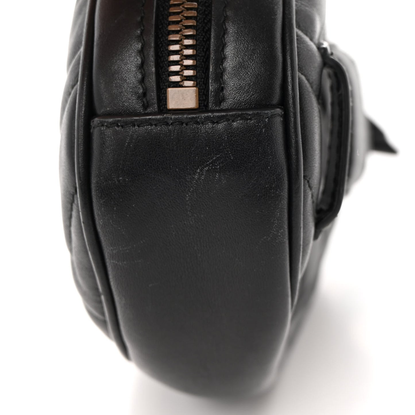Calfskin Matelasse GG Marmont Belt Bag 85 34 Black