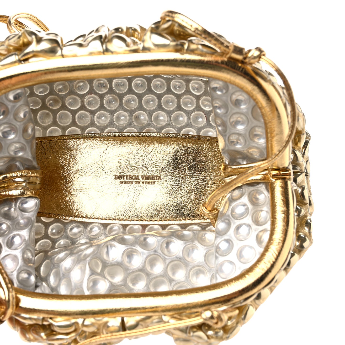 Metallic Fabric Bubble Wrap The Mini Pouch Gold