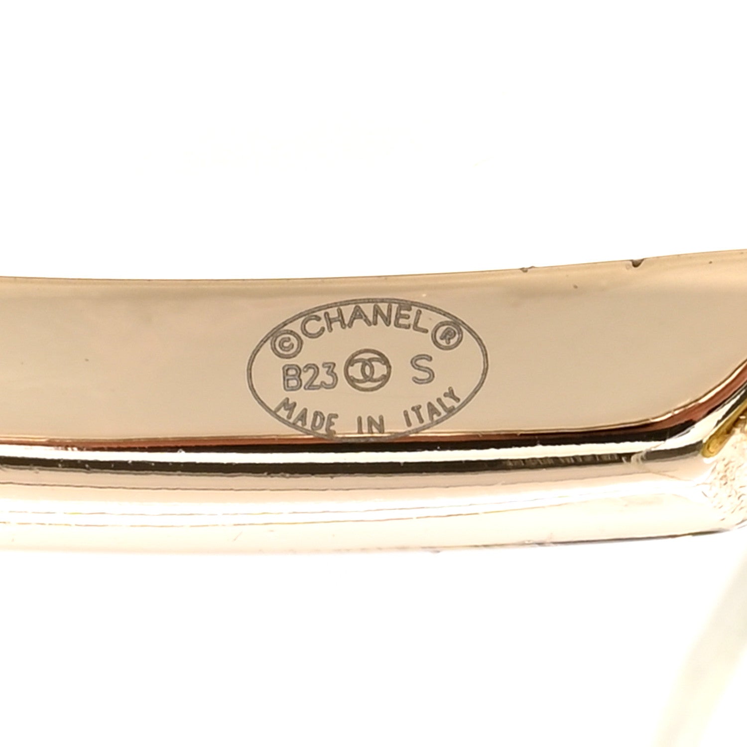 Chanel Metal Crystal CC Hoop Earrings Gold Black 3 of 5