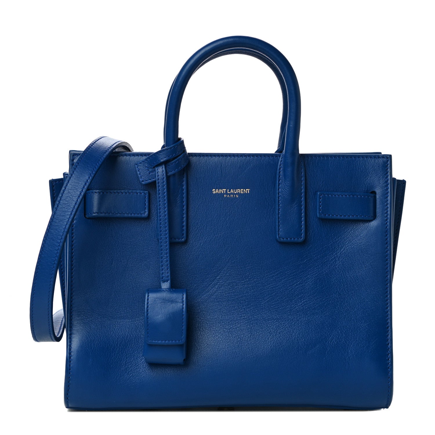 Saint Laurent Calfskin Nano Sac De Jour Royal Blue 1015183