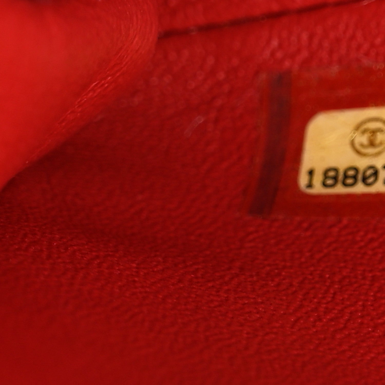 Chanel Caviar Quilted Clutch With Chain Flap Red 7 of 10