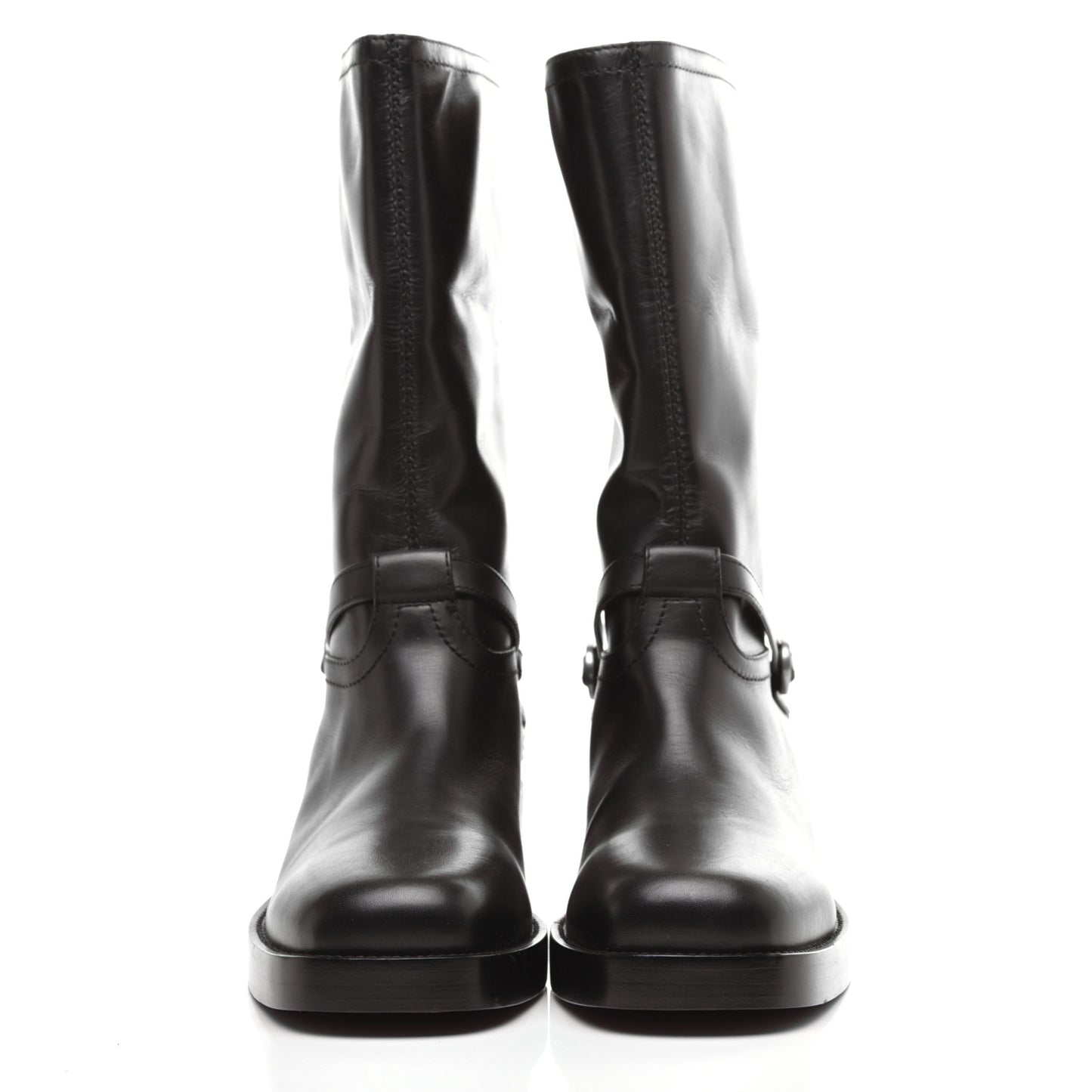 Soft Calfskin Diorider Boots 39 Black