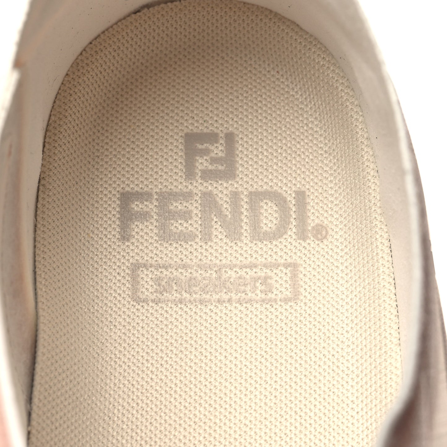 Fabric Mesh Fendi Match Low Top Sneakers 38 Flora White