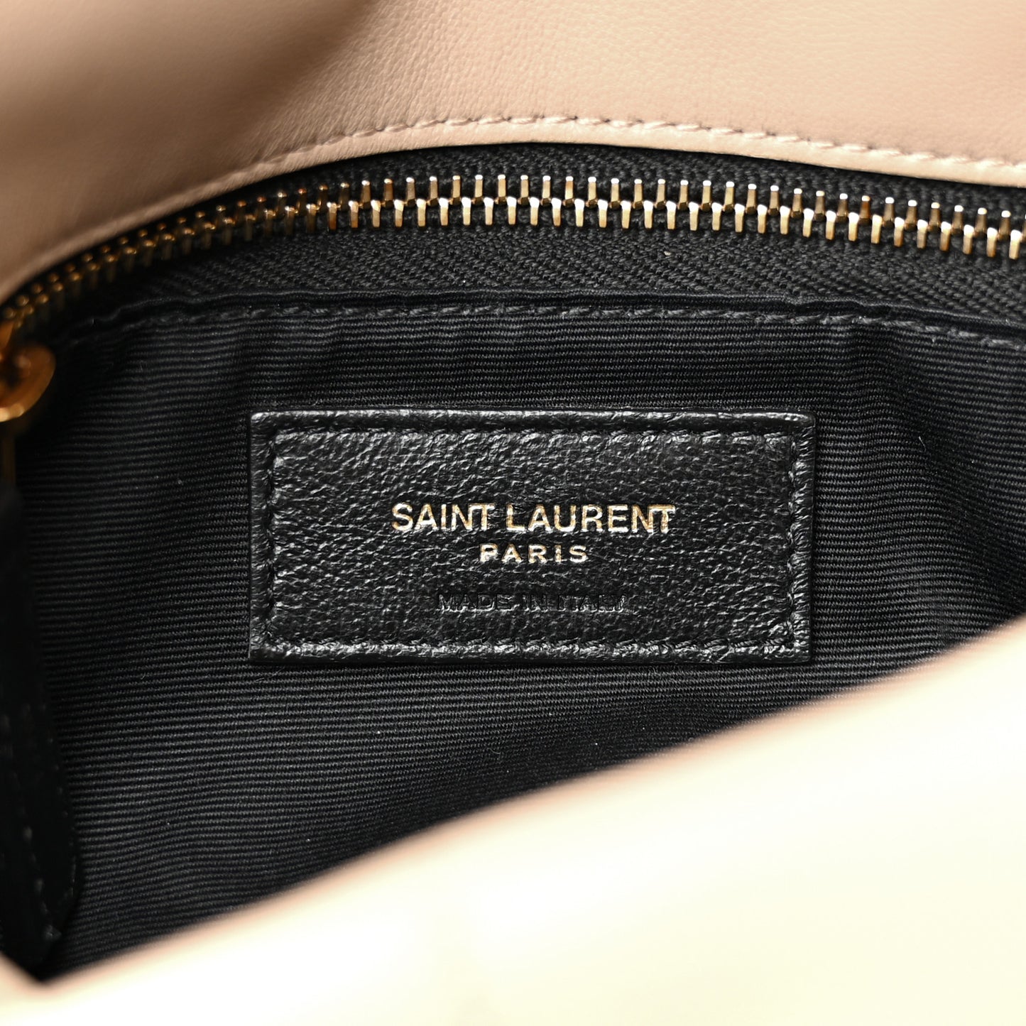 Lambskin Quilted Small Loulou Puffer Monogram Chain Satchel Dark Beige