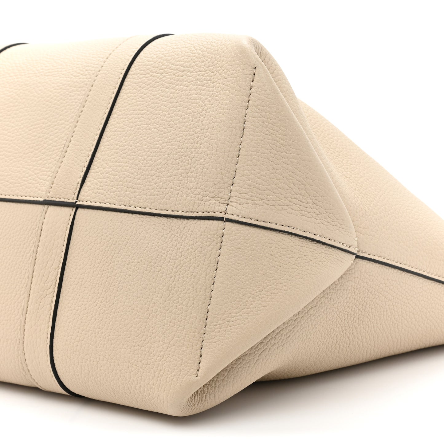 Taurillon Gex Calfskin Duo Reversible Tote Greige Zinc
