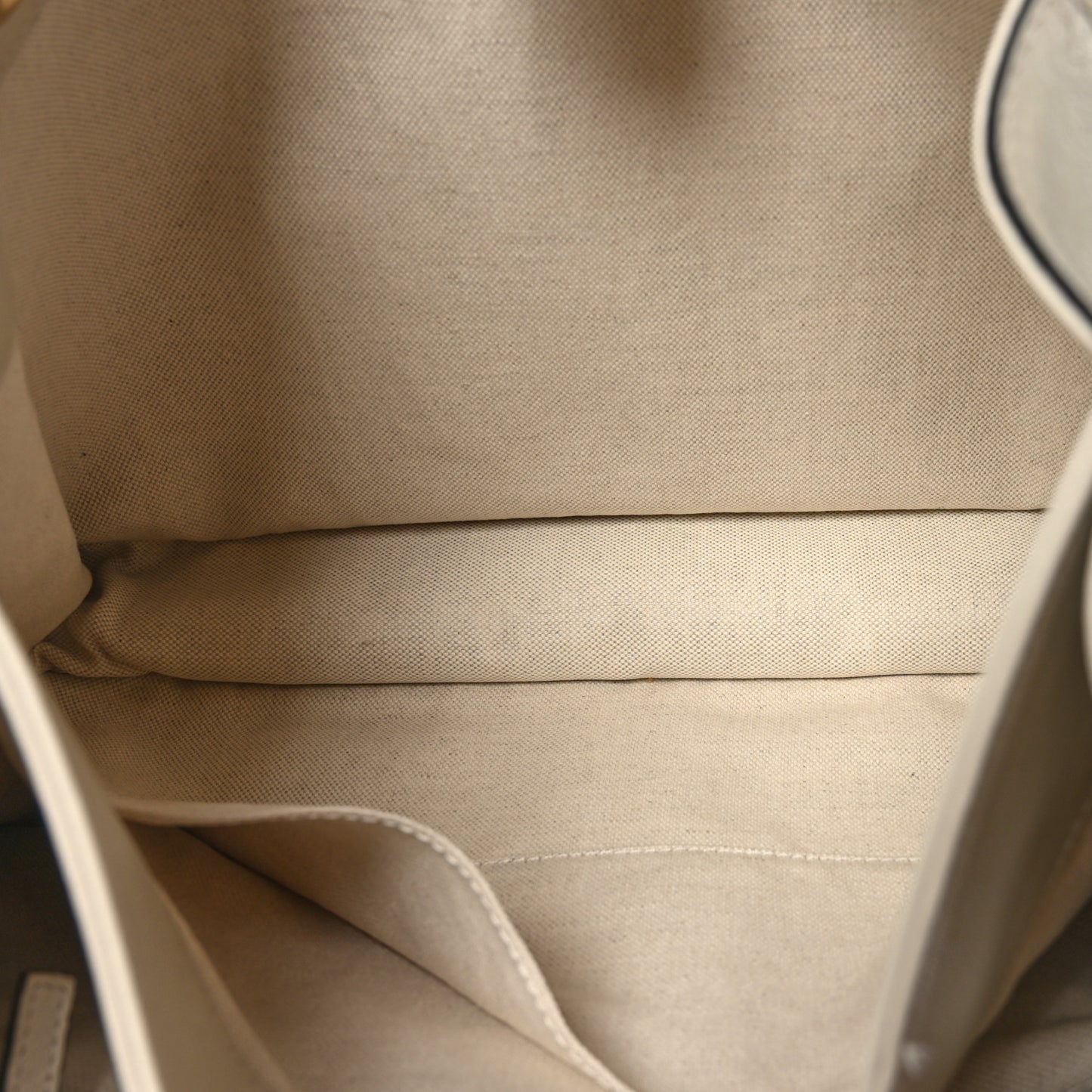 New Sakai Calfskin Lux Medium Horsebit 1955 Tote Bag Mystic White