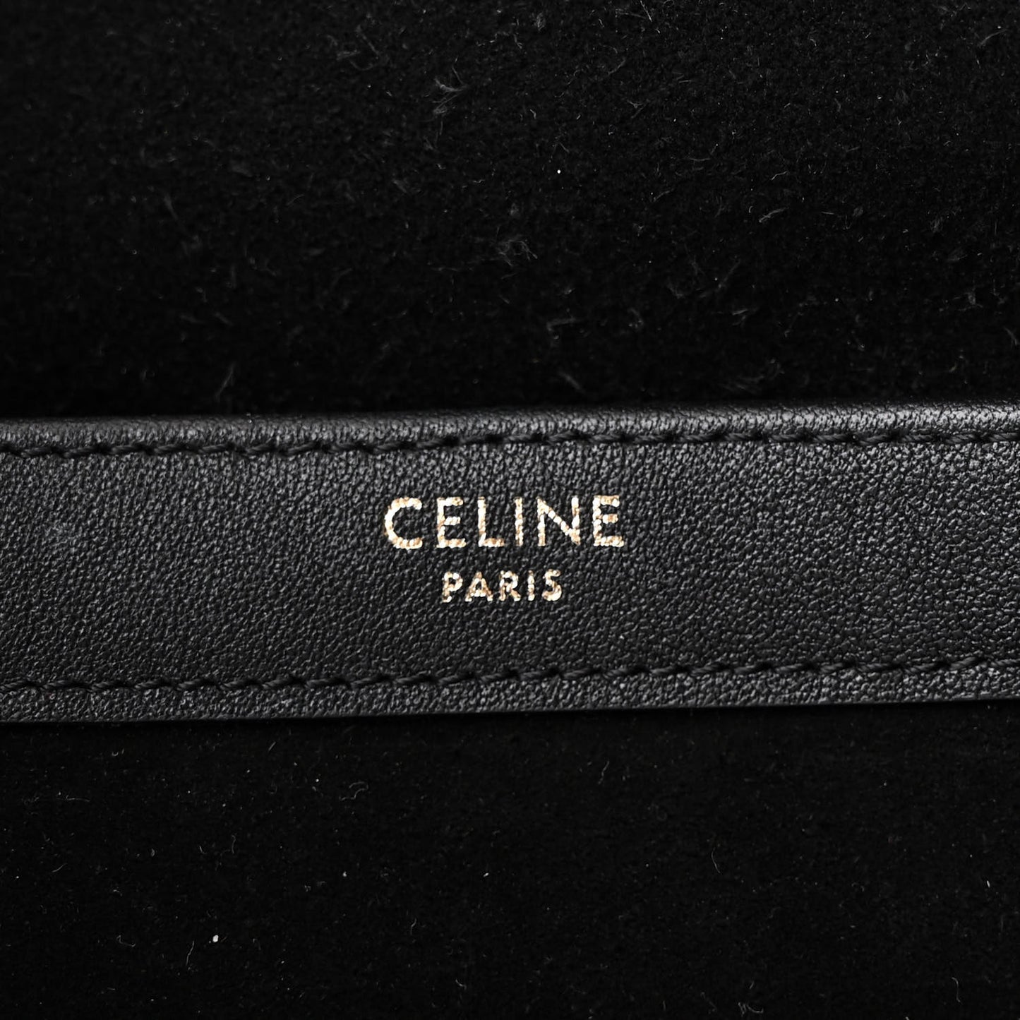 Smooth Calfskin Cuir Triomphe Cabas Drawstring Black