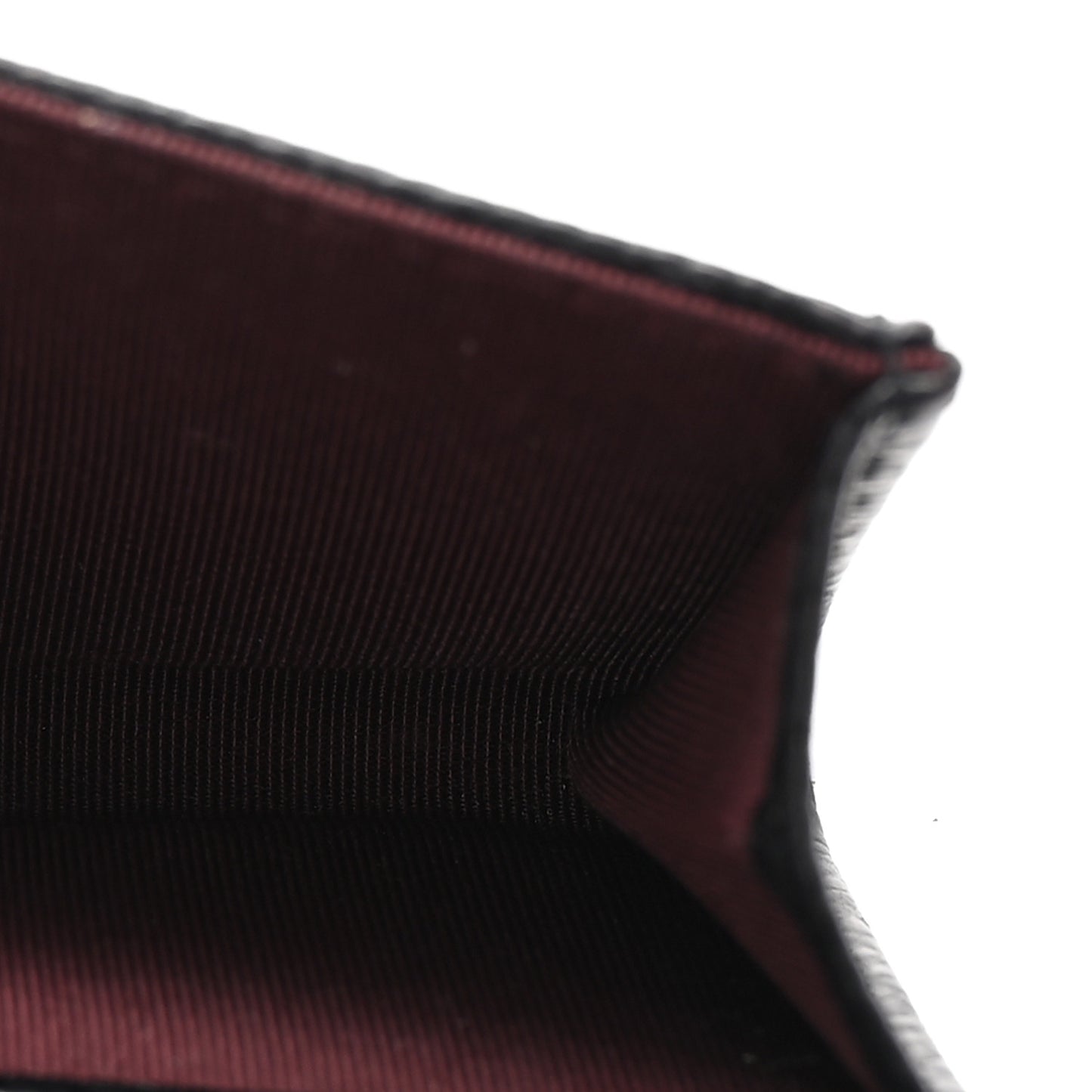 Caviar Quilted Flap Card Holder Wallet Black