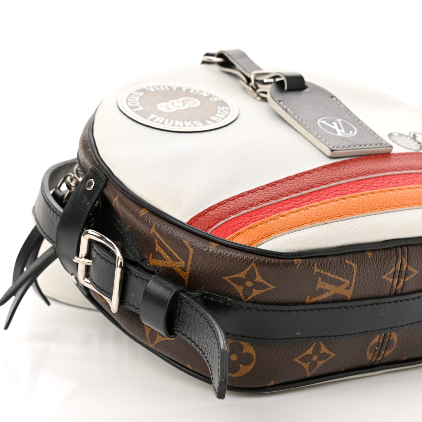 Calfskin Monogram LV Airline Boite Chapeau Souple White