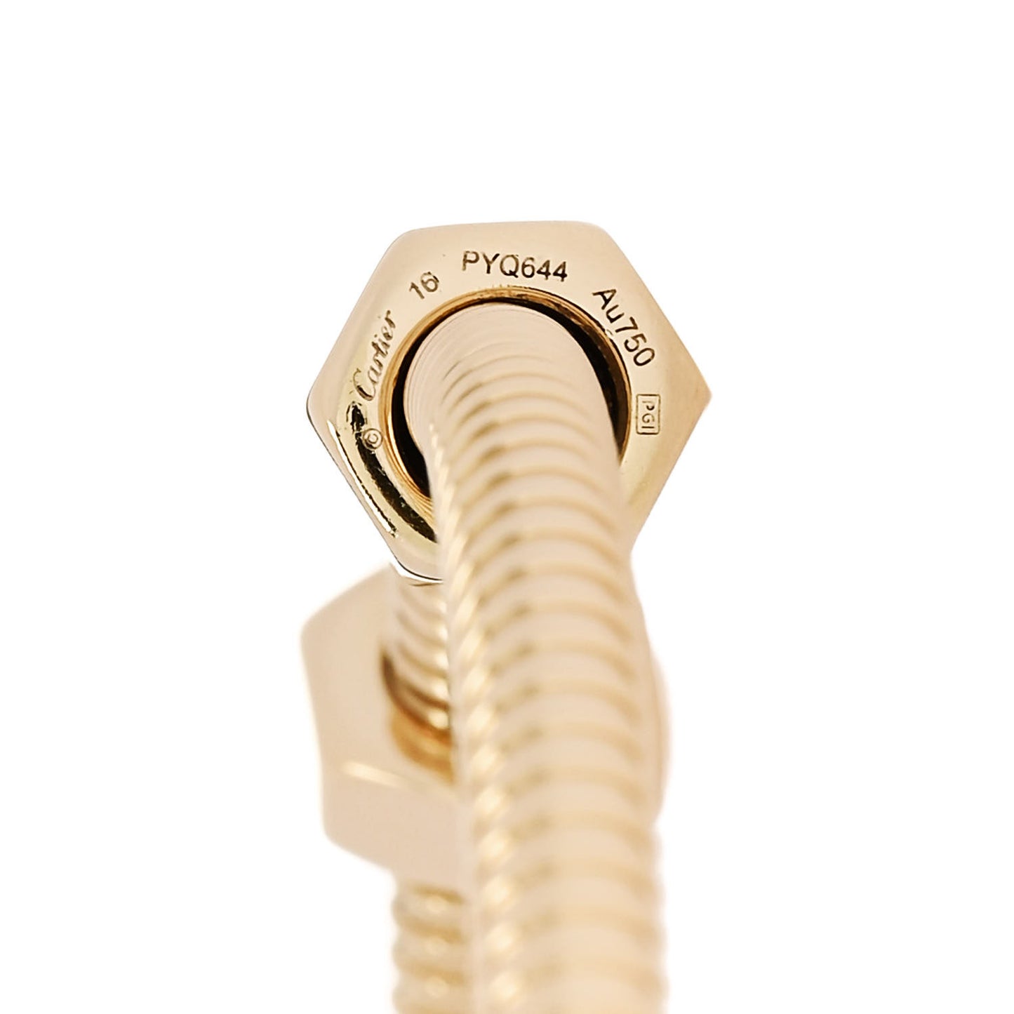 18K Yellow Gold Ecrou de Cartier Bracelet 16