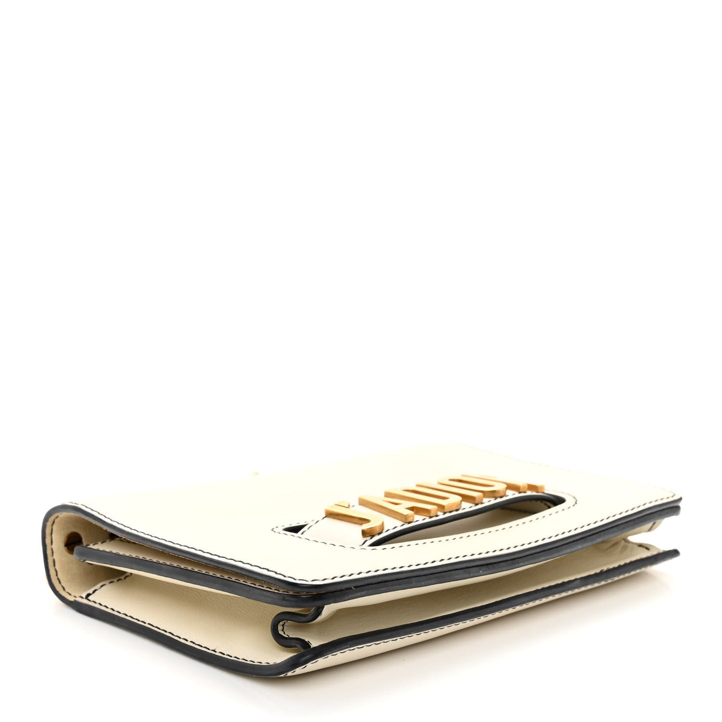 Calfskin J'Adior Chain Flap Bag Off White