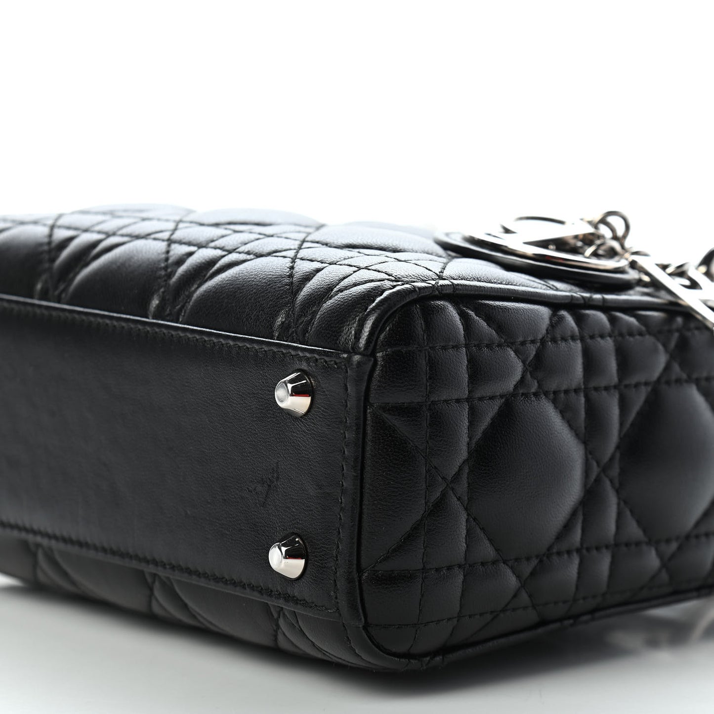 Lambskin Cannage Mini Lady Dior Black