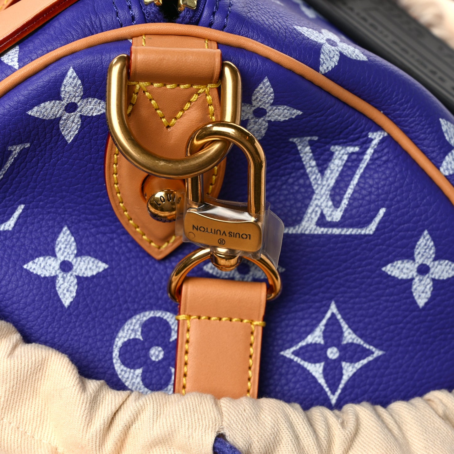 Calfskin Monogram Speedy P9 Bandouliere 40 Amethyst
