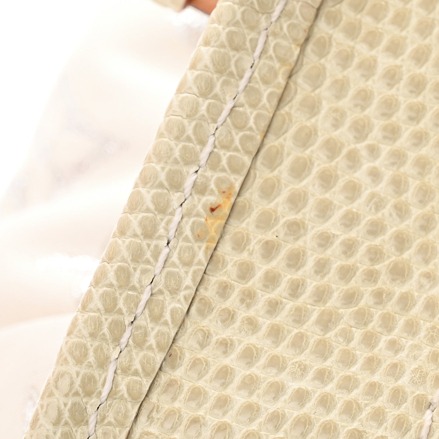 Glitter Monogram Cabas GM White