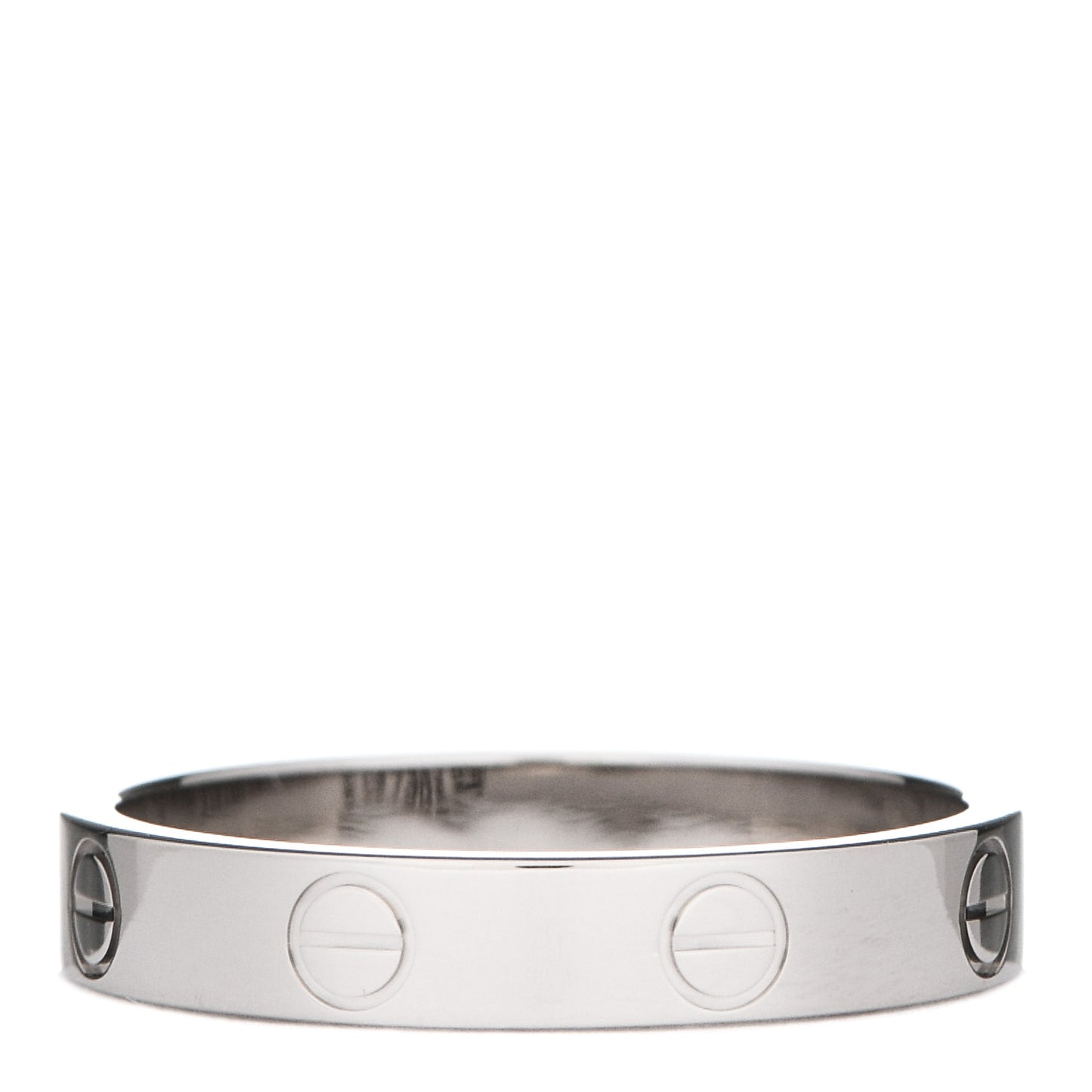 18K White Gold 3.5mm LOVE Wedding Band Ring 56 7.75