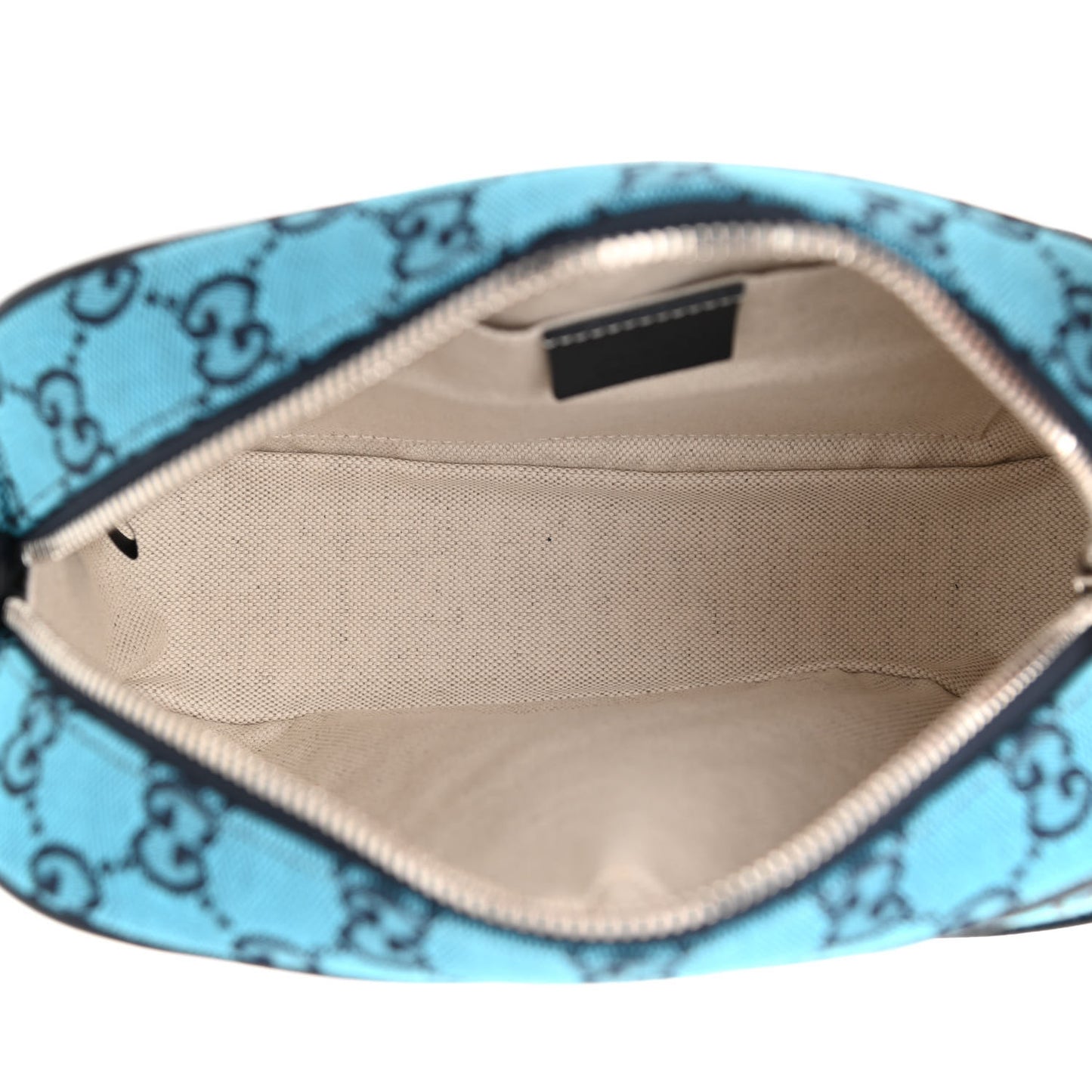 Monogram Multicolor Matelasse Diagonal Small GG Marmont Chain Shoulder Bag Light Blue