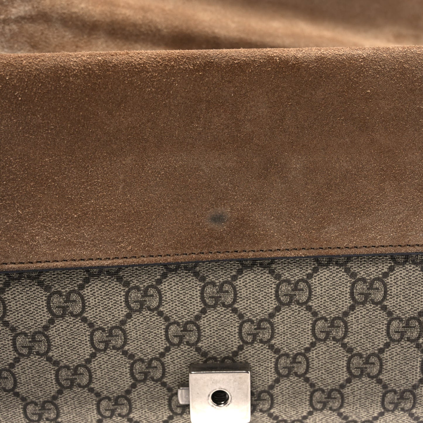 GG Supreme Monogram Small Dionysus Shoulder Bag Taupe
