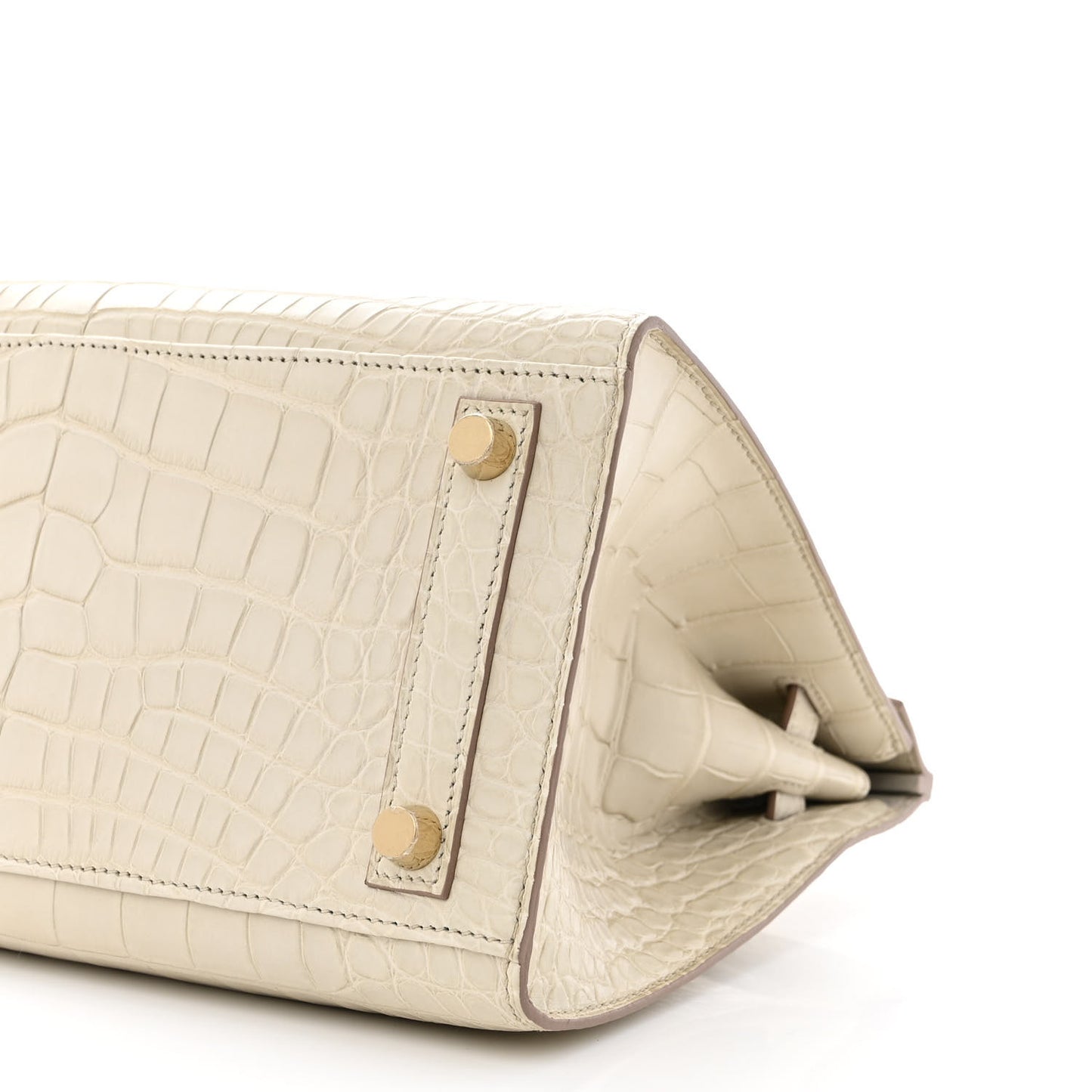 Matte Alligator Birkin Sellier 25 Beton