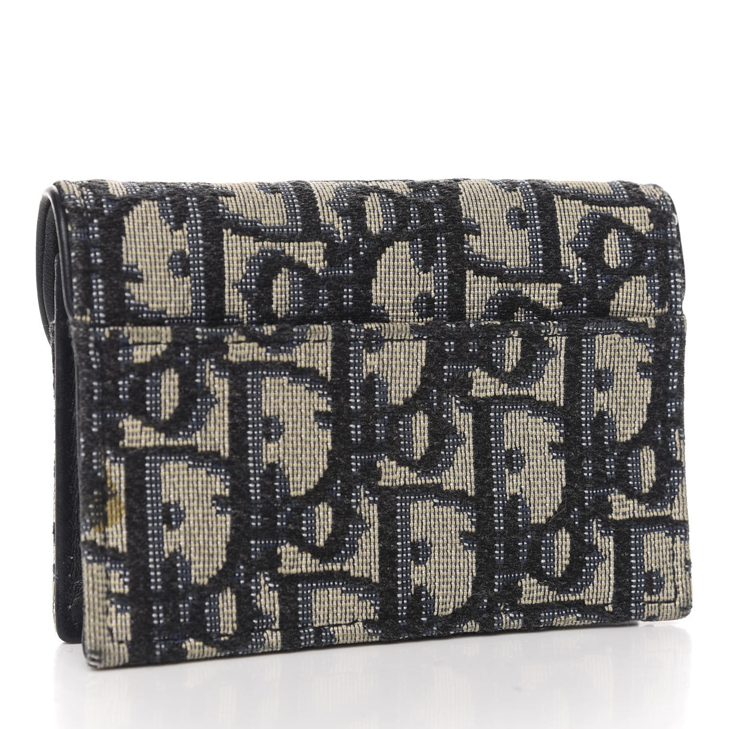 Oblique Saddle Card Holder Blue