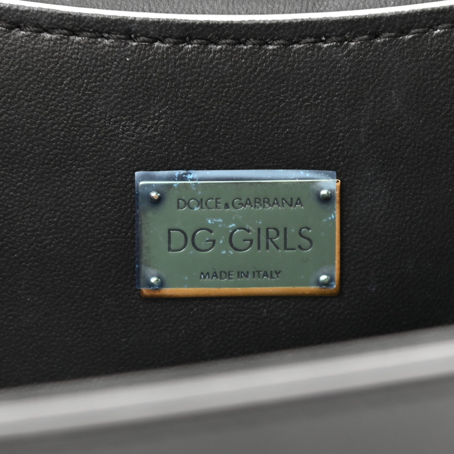 Nappa DG Girls Shoulder Bag Black