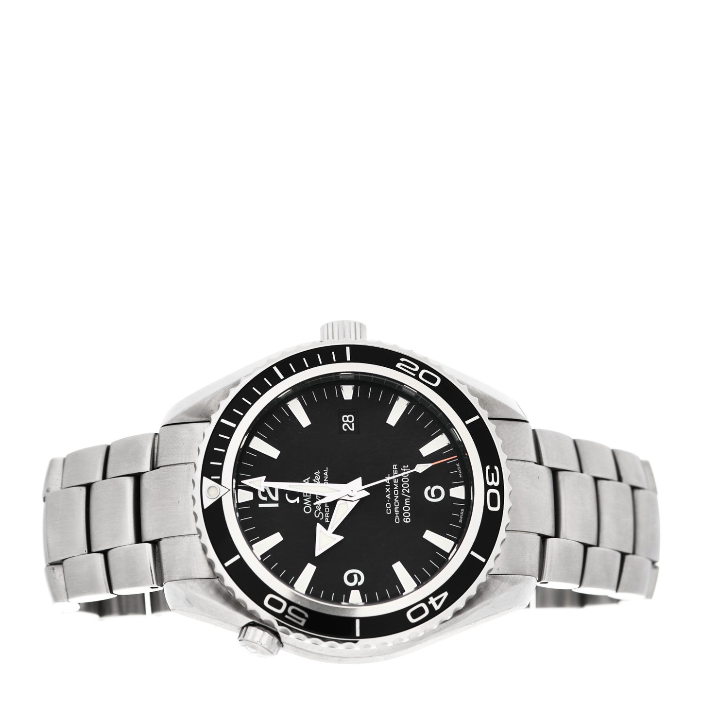 Stainless Steel 45mm Seamaster Planet Ocean Automatic Watch Black 2200.50.00