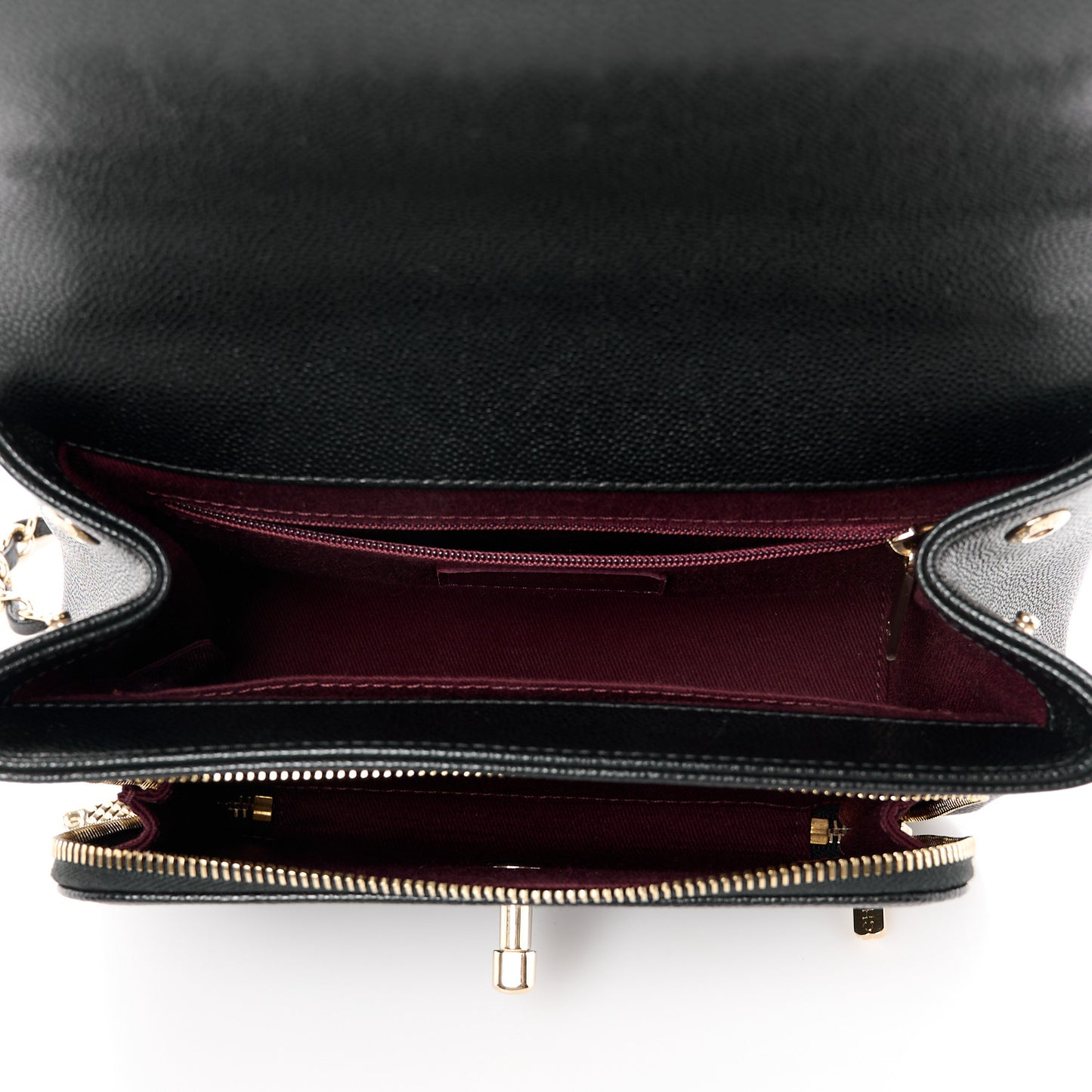 Caviar Quilted Medium Business Affinity Flap Black