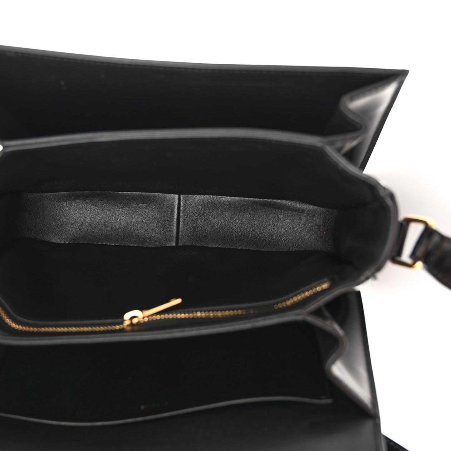Shiny Calfskin Medium Triomphe Black