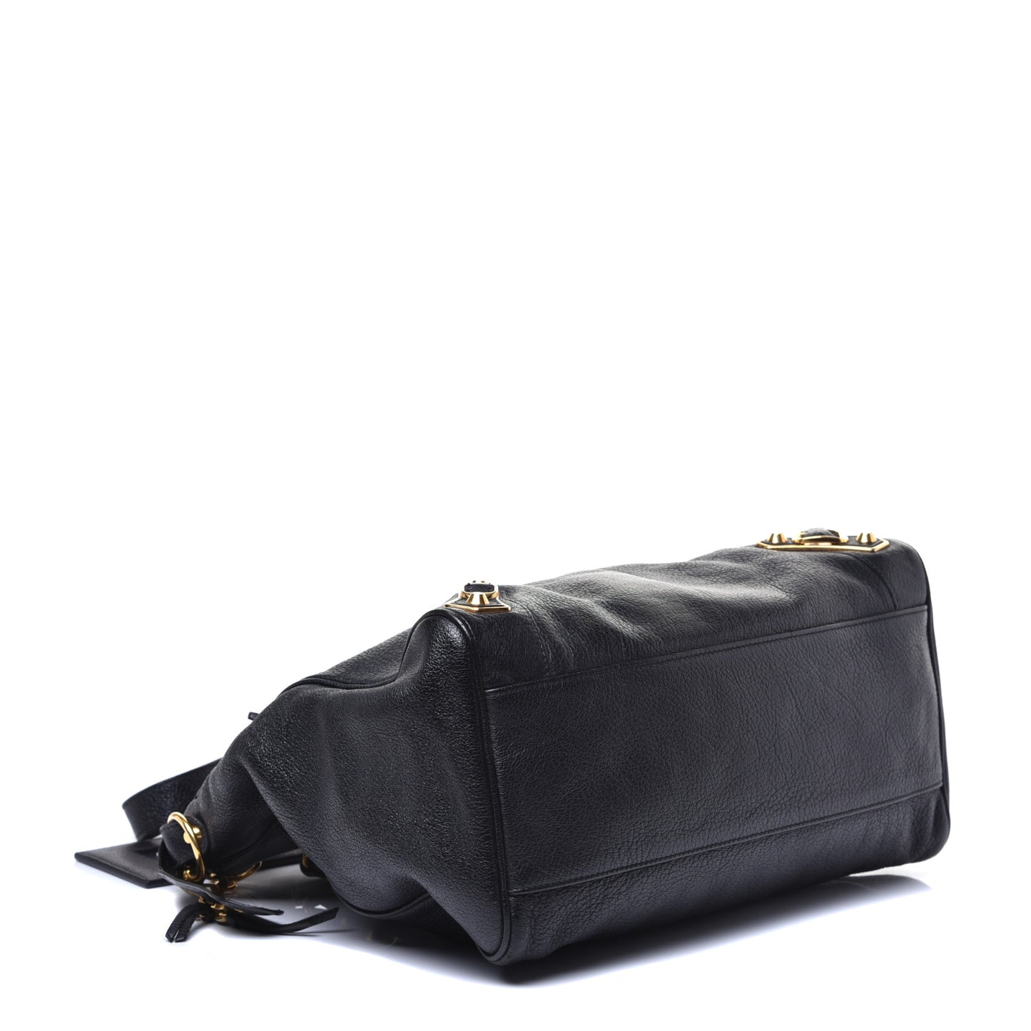 Chevre Gold Metallic Edge Hardware Velo Black