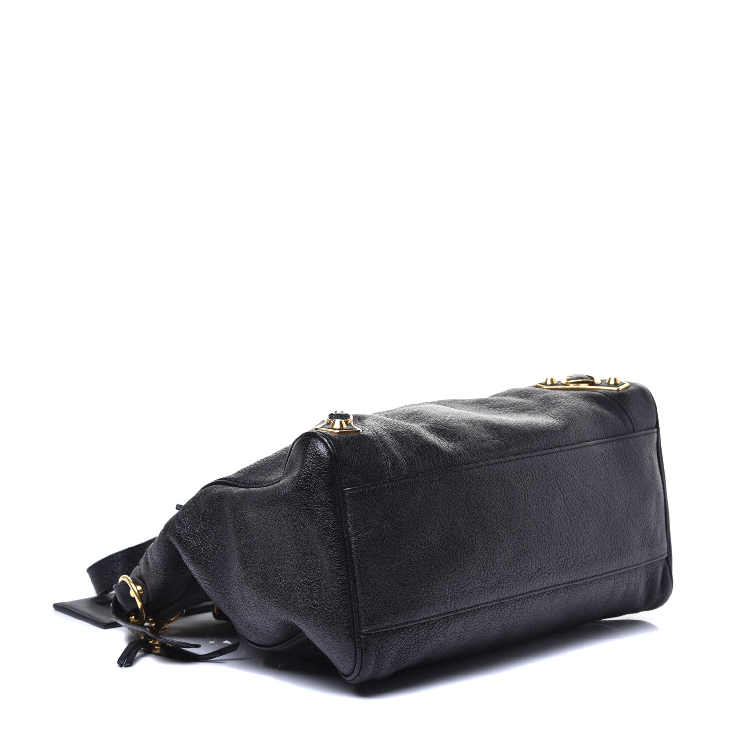 Balenciaga Chevre Gold Metallic Edge Hardware Velo Black 3 of 11