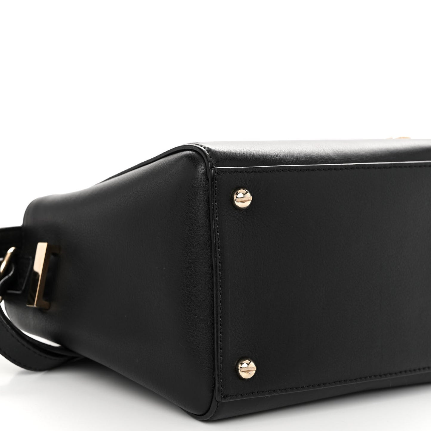 Calfskin Mini HDG Top Handle Crossbody Bag Black
