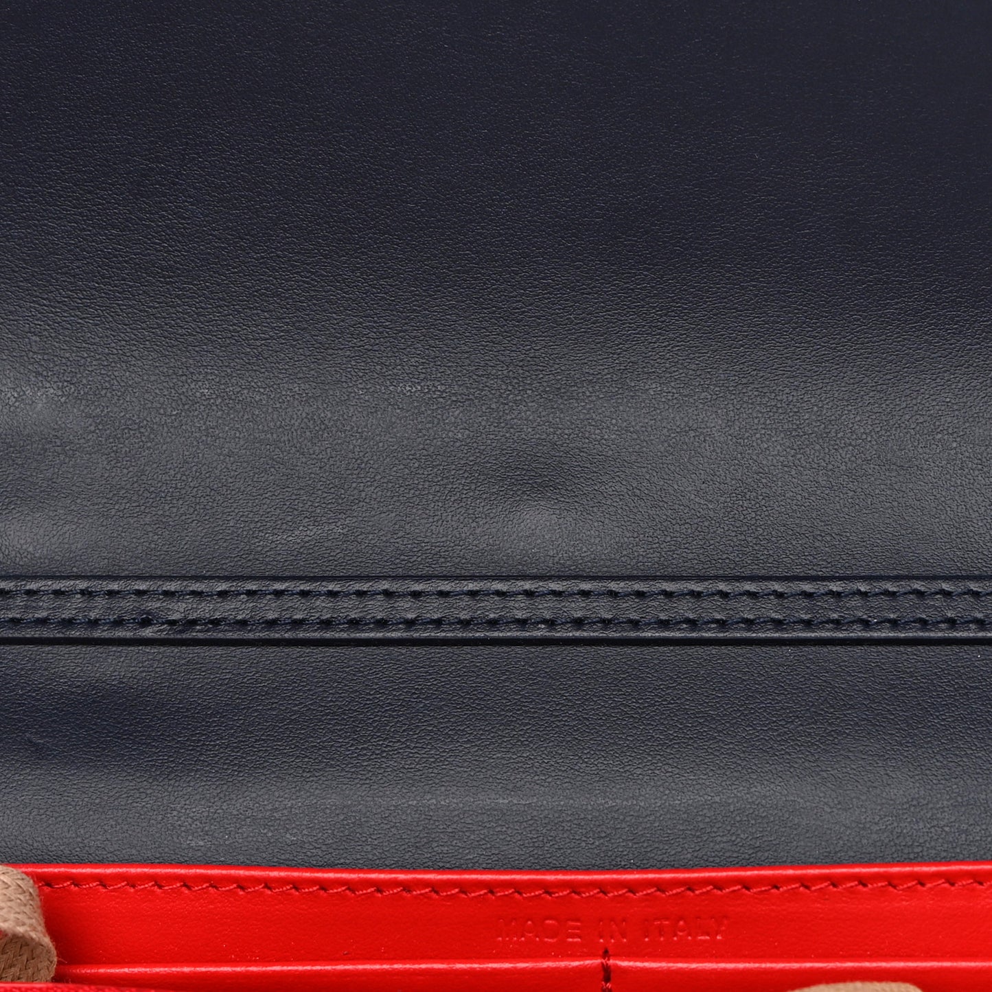 Calfskin Spikes Loubinthesky Paloma Clutch Navy