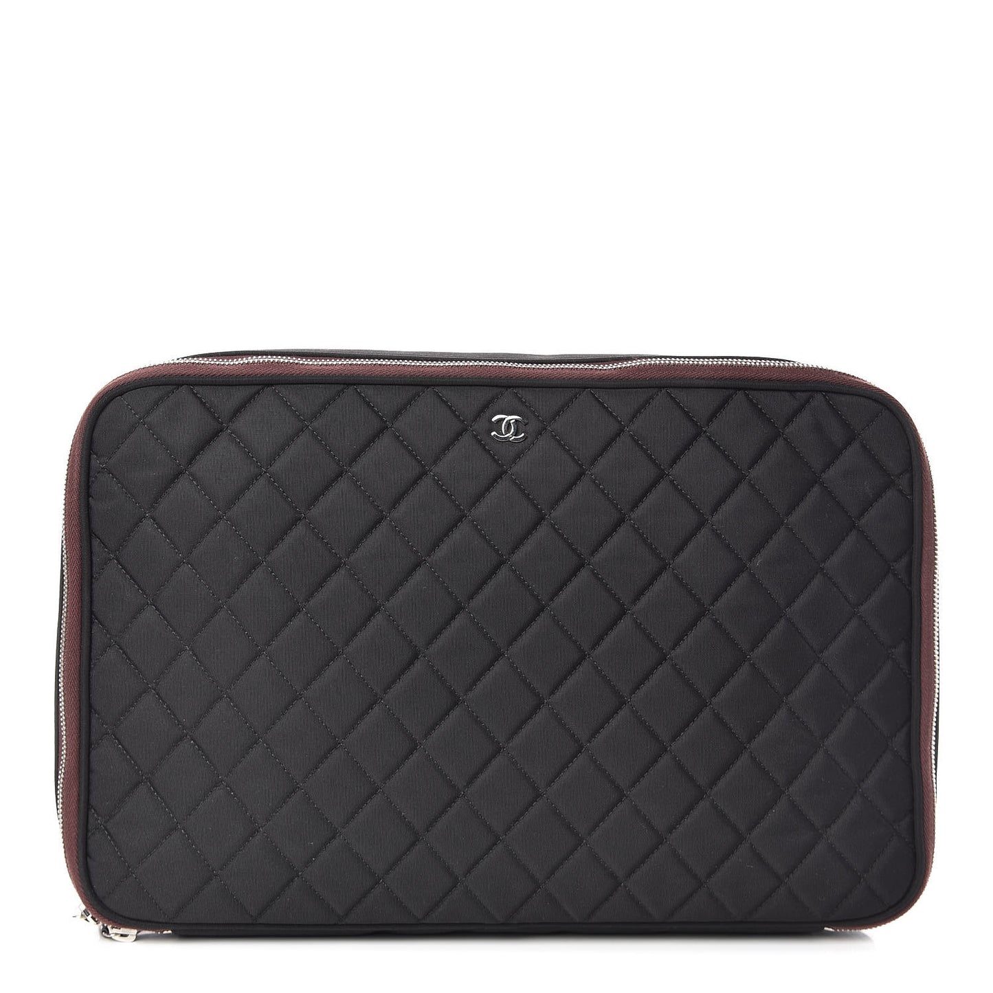 Nylon Quilted Laptop Case Black