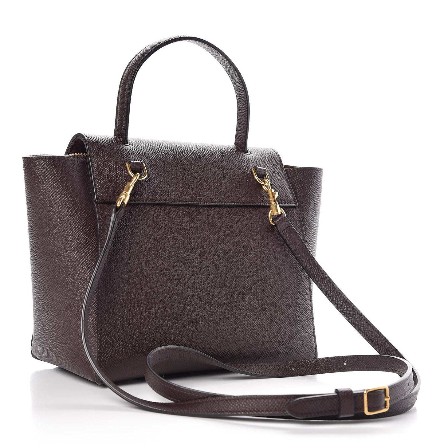 Grained Calfskin Nano Belt Bag Brown